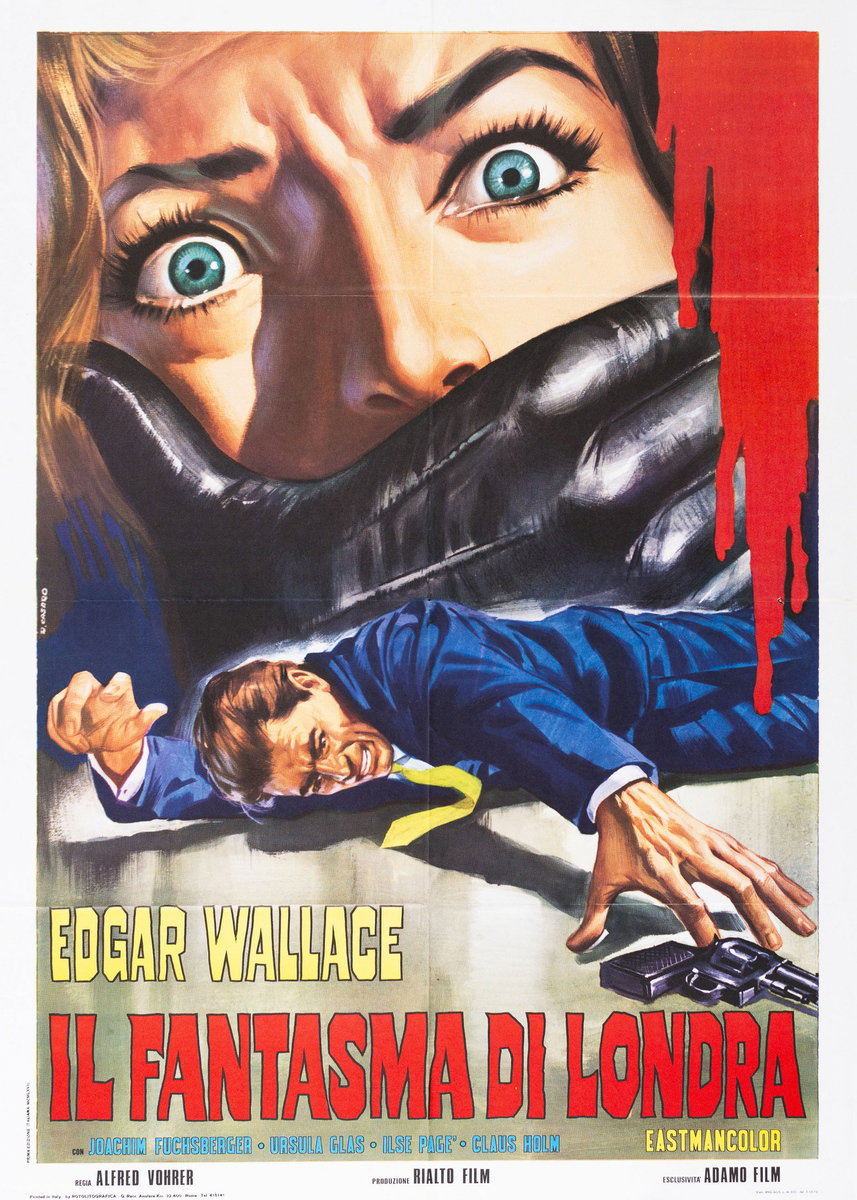 Manifesto 2 per il film Il fantasma di Londra (1967), dipinto da Renato Casaro (Renè)