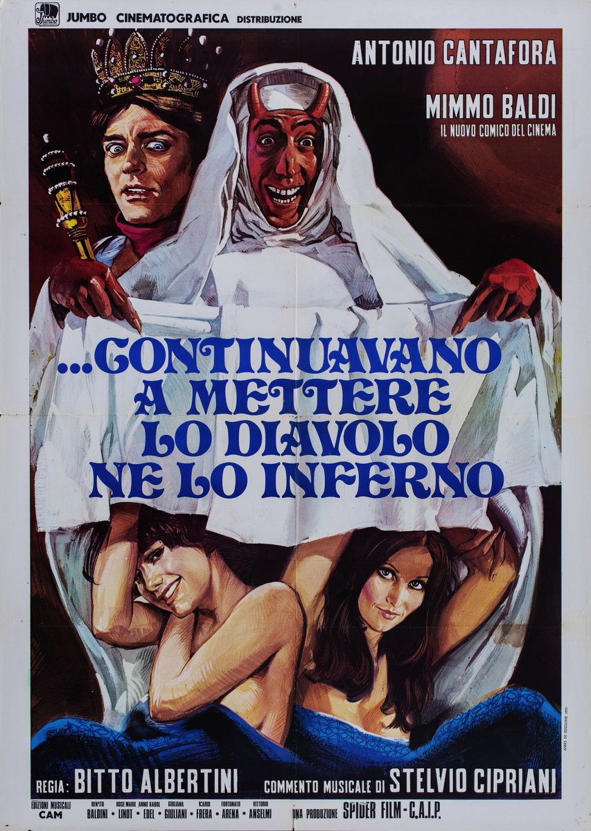 Manifesto 2 per il film ...e continuavano a mettere lo diavolo ne lo inferno (1973)