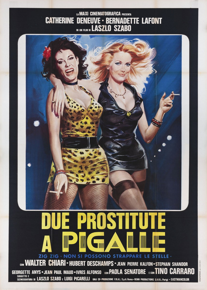 Manifesto 2 per il film Due prostitute a Pigalle (1975)