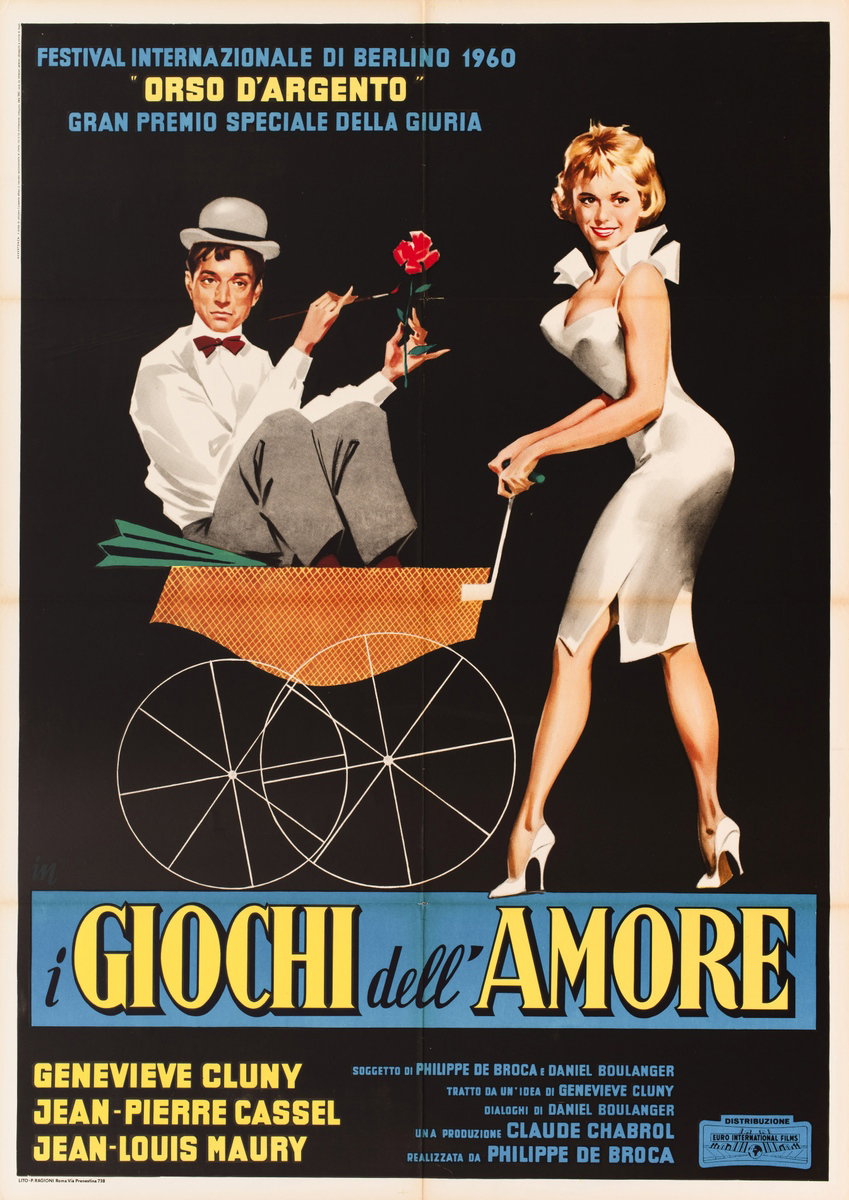 Manifesto 2 per il film I giochi dell'amore (1960)