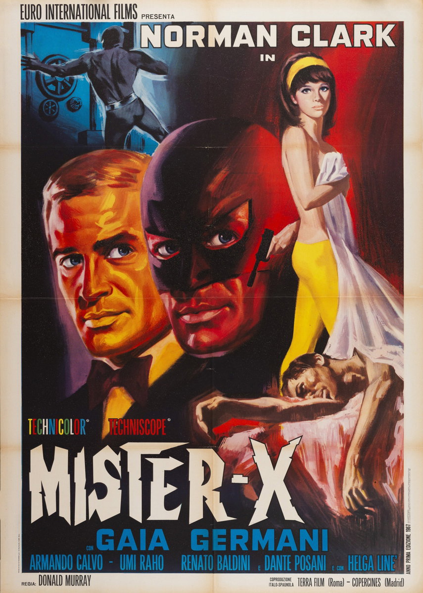 Manifesto 2 per il film Mister X (1967)