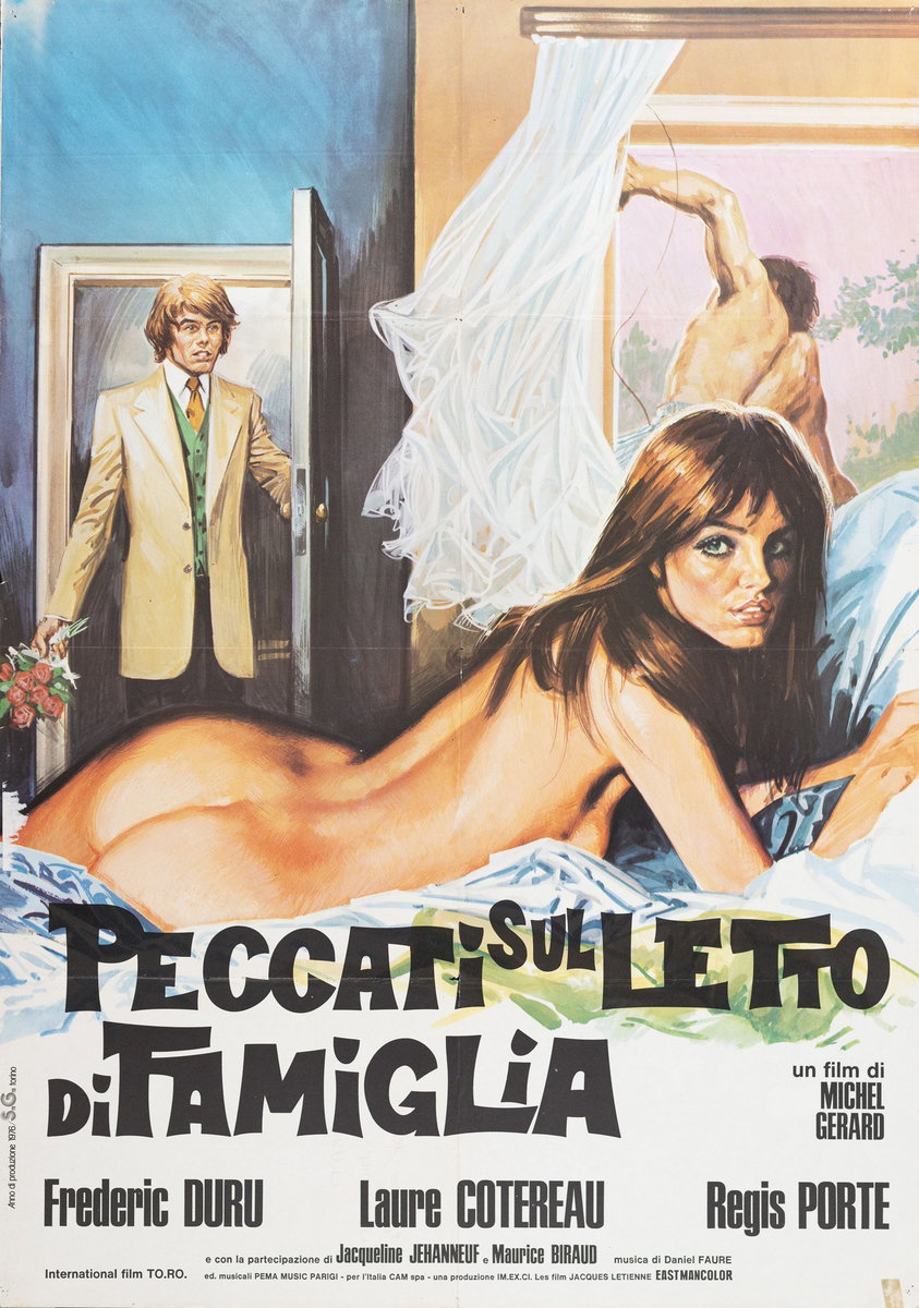 Manifesto 2 per il film Peccati sul letto di famiglia (1975)