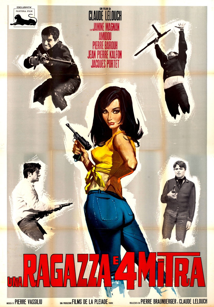 Manifesto 2 per il film Una ragazza e quattro mitra (1965)