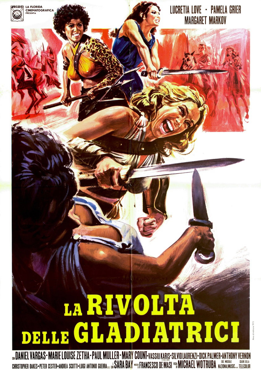 Manifesto 2 per il film La rivolta delle gladiatrici (1974)