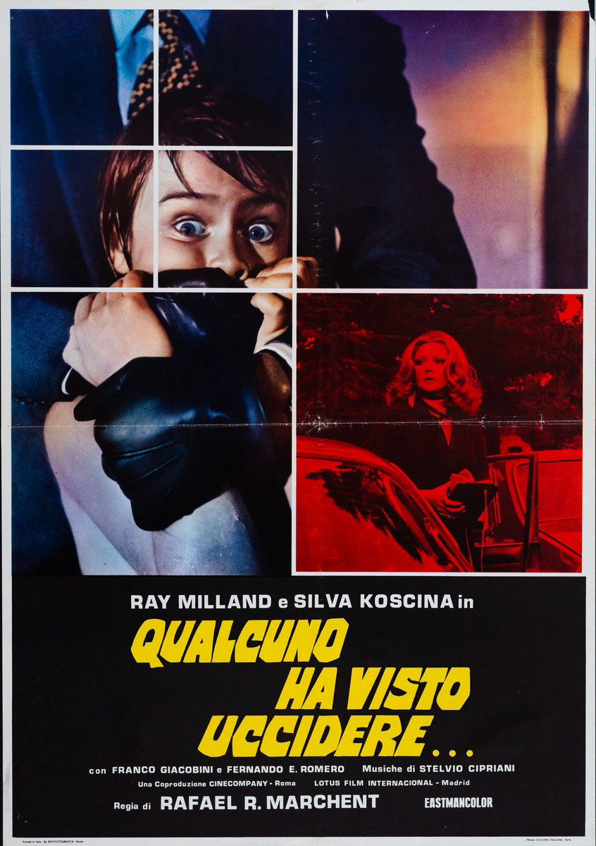 Manifesto 2 per il film Qualcuno ha visto uccidere... (1974)