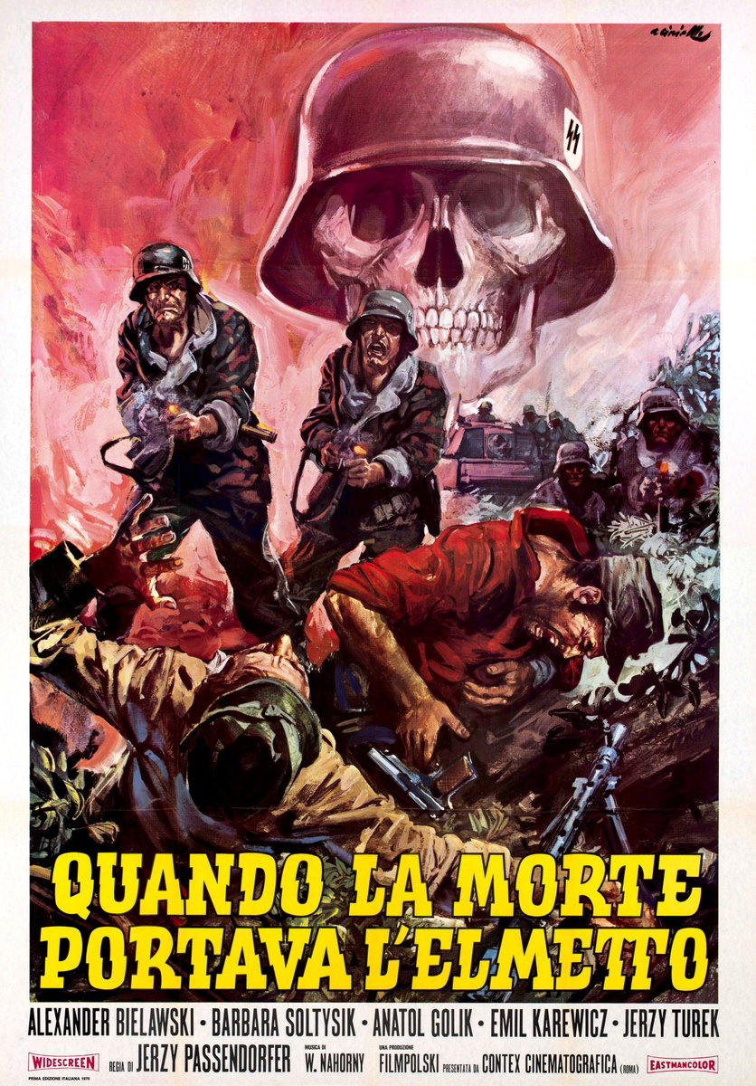 Manifesto 2 per il film Quando la morte portava l'elmetto (1970), dipinto da Averardo Ciriello