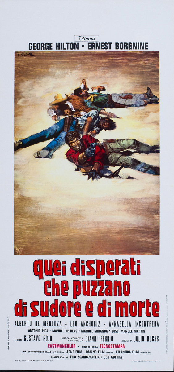 Locandina 2 for the film A Bullet for Sandoval (1969), painted by Averardo Ciriello