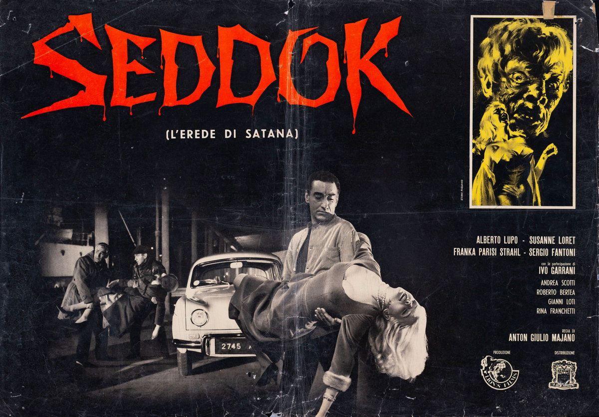 Lobby Card 2 for the film Atom Age Vampire (1960), painted by Studio Paradiso