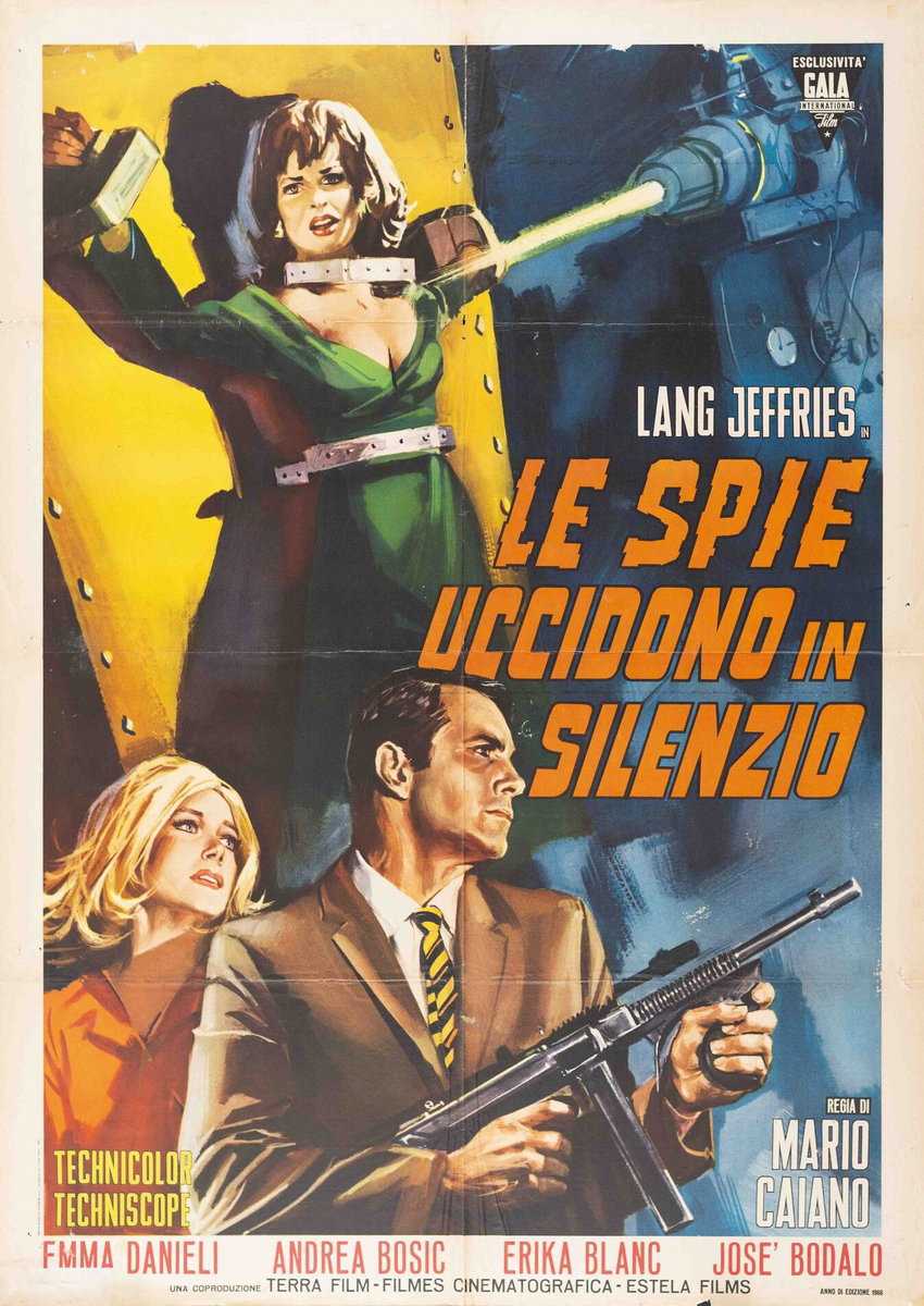 Manifesto 2 per il film Le spie uccidono in silenzio (1966)