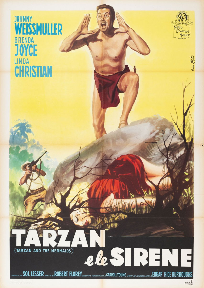 Tarzan e le sirene - Manifesto 2