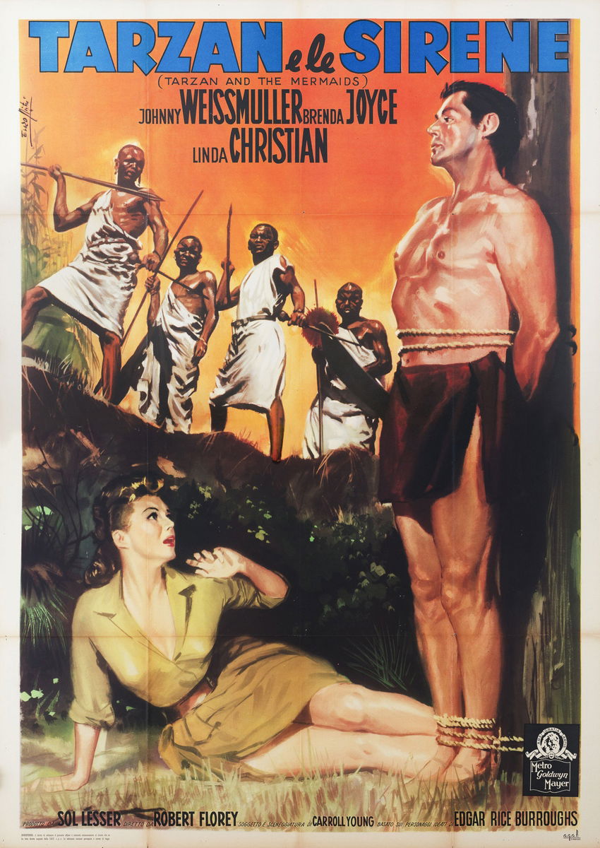 Tarzan e le sirene - Manifesto 1