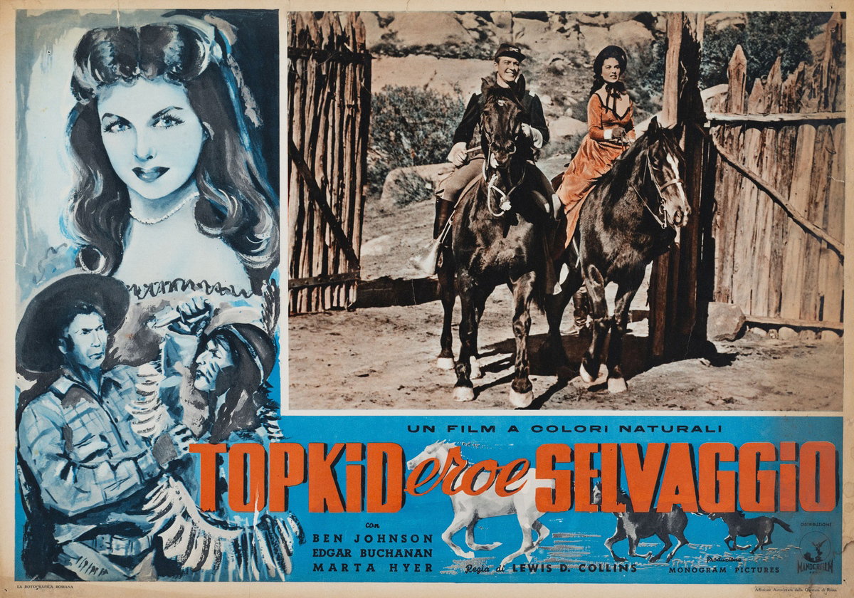Fotobusta 2 per il film Topkid eroe selvaggio (1952)