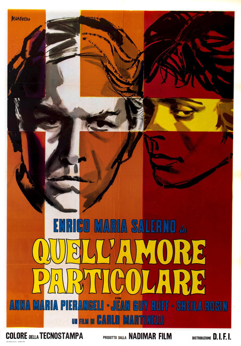 Poster 2 for the film The Particular Love (1970), painted by Acerbo Manfredo