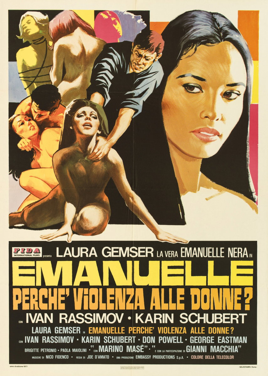 Manifesto 2 per il film Emanuelle - Perché violenza alle donne? (1977)