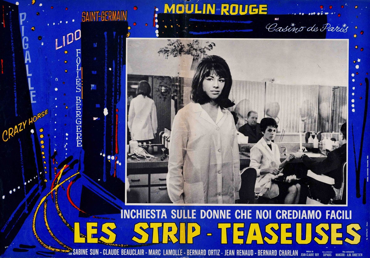 Fotobusta 2 per il film Les Strip-teaseuses o Le donne che crediamo facili (1964)