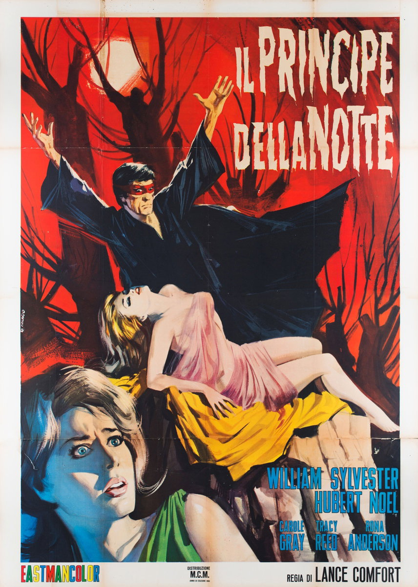 Manifesto 2 per il film Principe della notte (1965), dipinto da Renato Casaro (Renè)