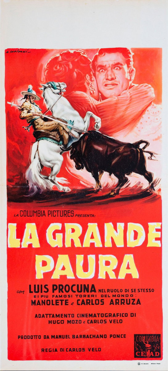 Locandina 3 for the film La grande paura (1956), painted by Alfredo Capitani