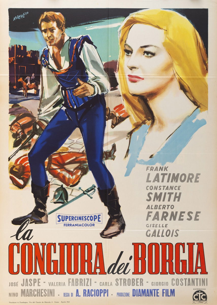 La congiura dei Borgia - Manifesto 1