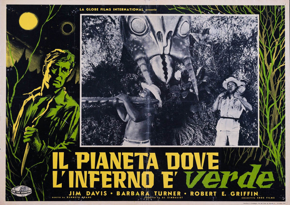 Fotobusta 5 per il film Il pianeta dove l'inferno è verde (1957)