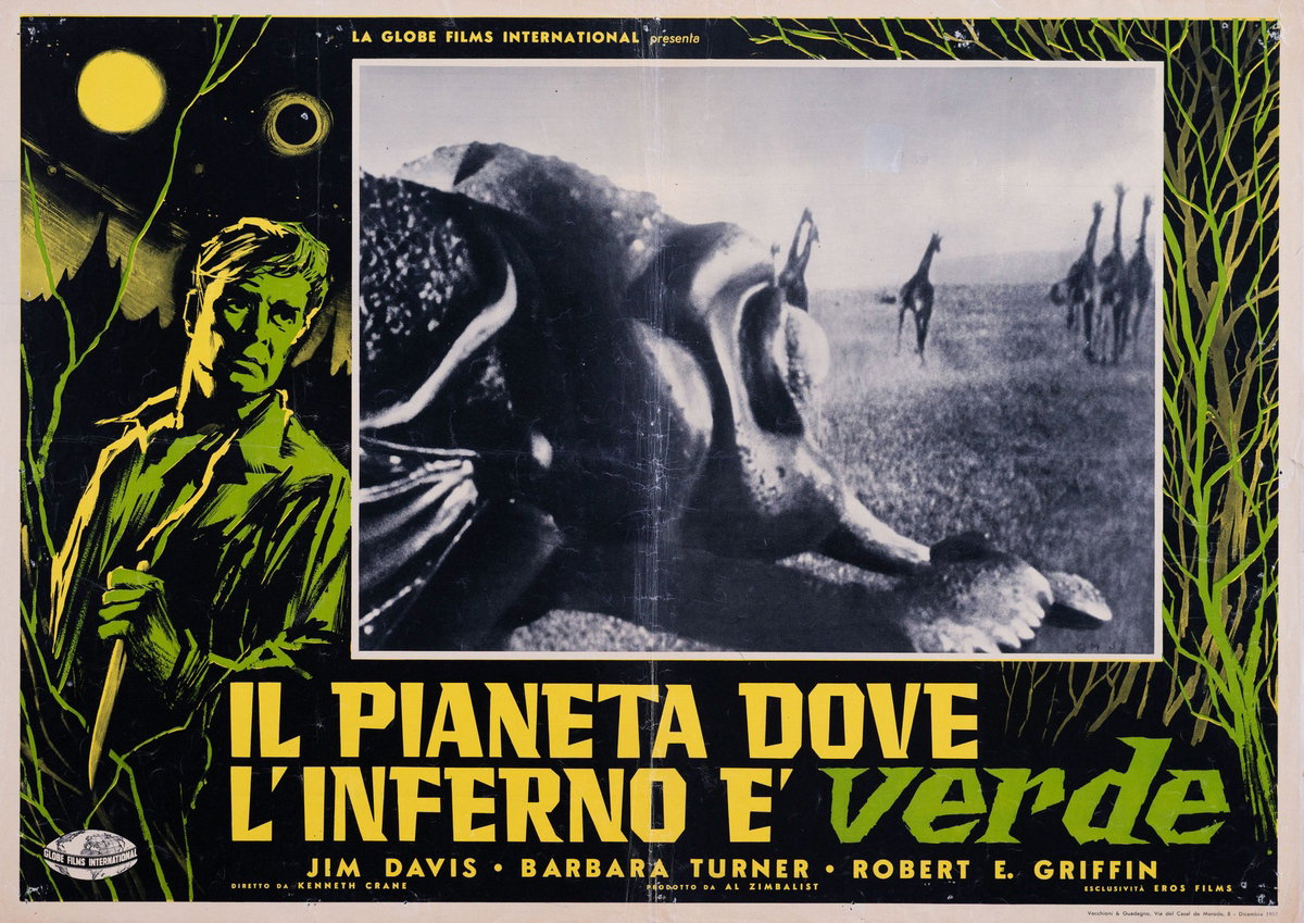 Fotobusta 3 per il film Il pianeta dove l'inferno è verde (1957)
