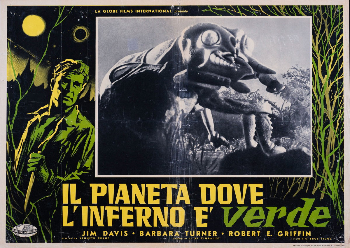 Fotobusta 4 per il film Il pianeta dove l'inferno è verde (1957)