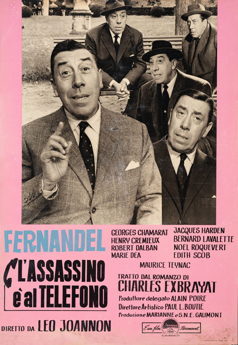 Fotobusta 2 per il film L'assassino... è al telefono (1961)