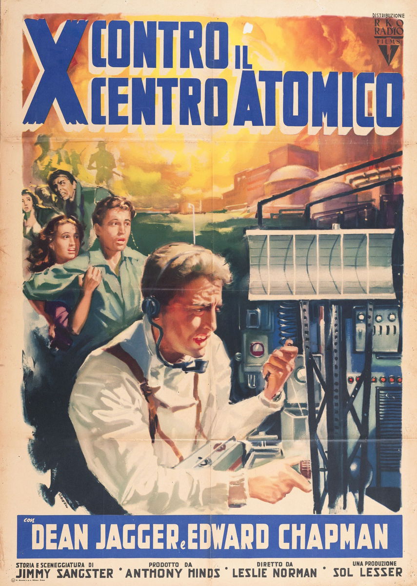 X contro il centro atomico - Manifesto 1