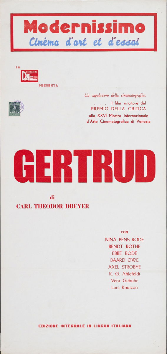 Gertrud - Locandina 1