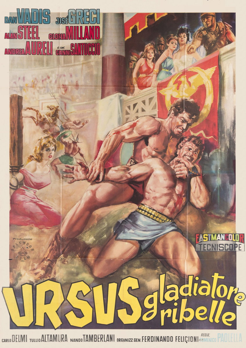 Manifesto 5 per il film Ursus, il gladiatore ribelle (1962)