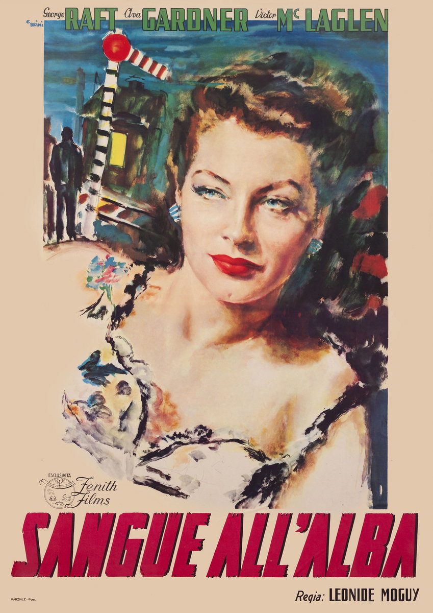 Poster 2 for the film Whistle Stop (1946), painted by Ercole Brini
