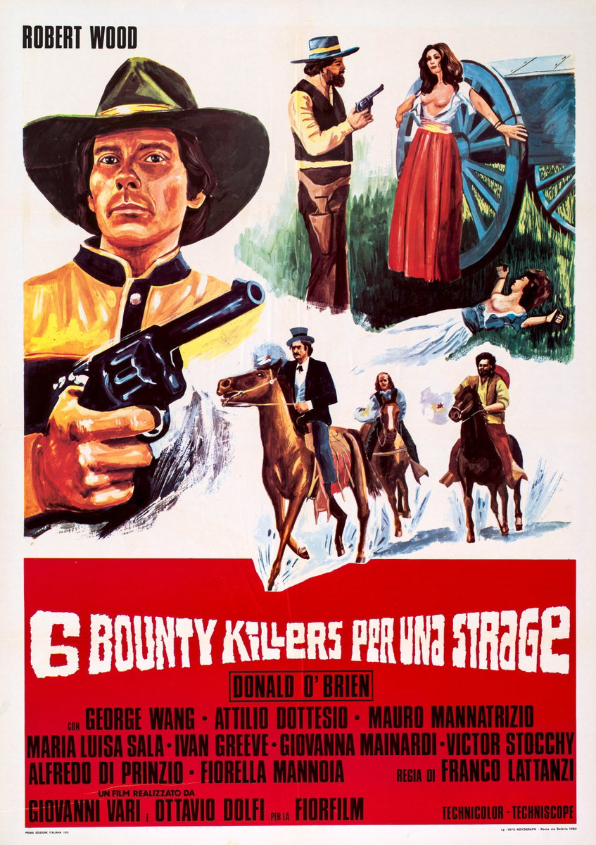 Manifesto 2 per il film Sei bounty killers per una strage (1973)