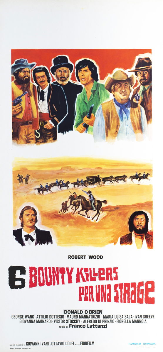 Six Bounty Killers for a Massacre - Lobby Card 1