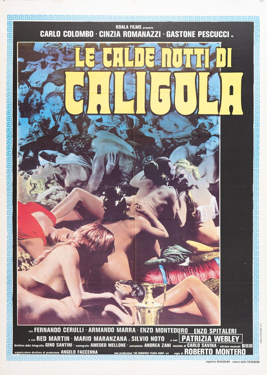 Manifesto 2 per il film Le calde notti di Caligola (1977)