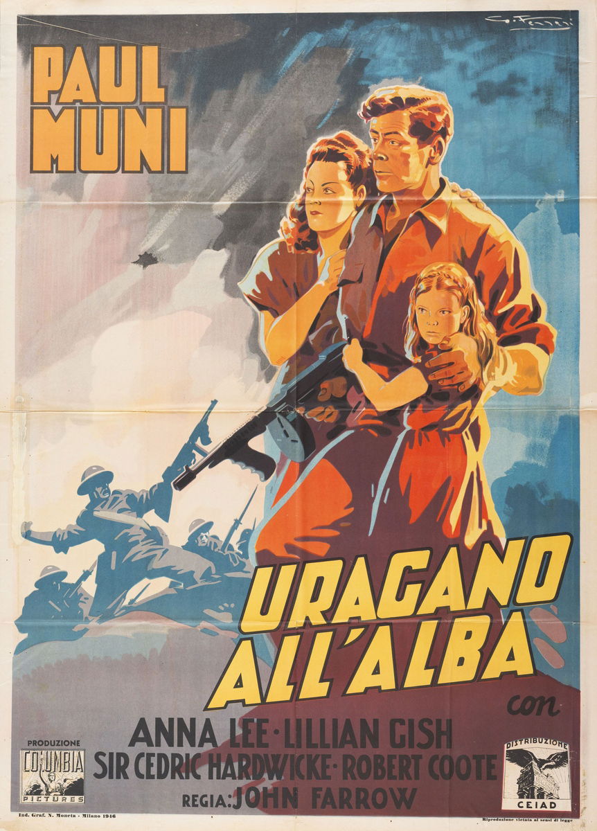 Uragano all'alba - Manifesto 1