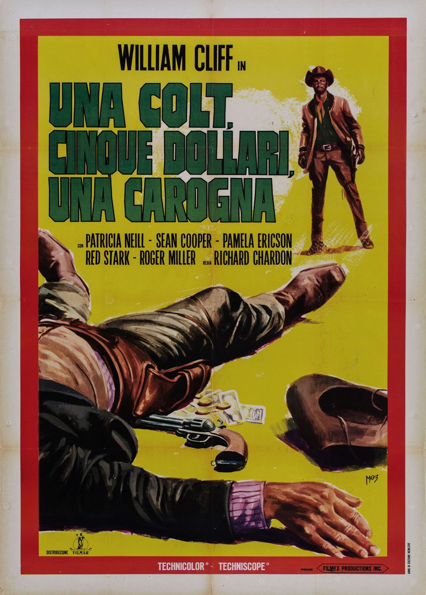 Una colt, cinque dollari, una carogna - Manifesto 1
