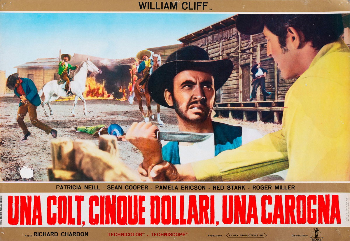 Fotobusta 2 per il film Una colt, cinque dollari, una carogna (1967)