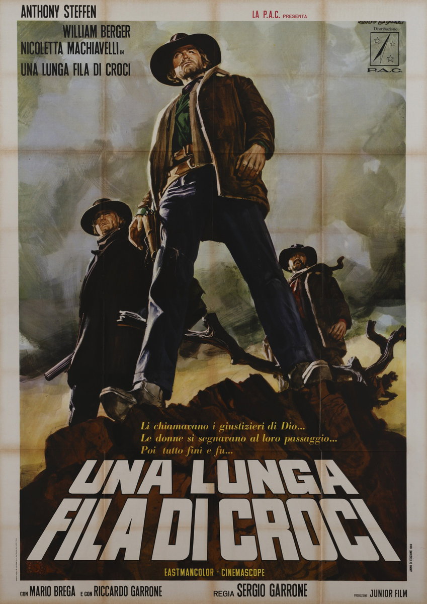 Poster 2 for the film No Room to Die (1969), painted by Rodolfo Gasparri