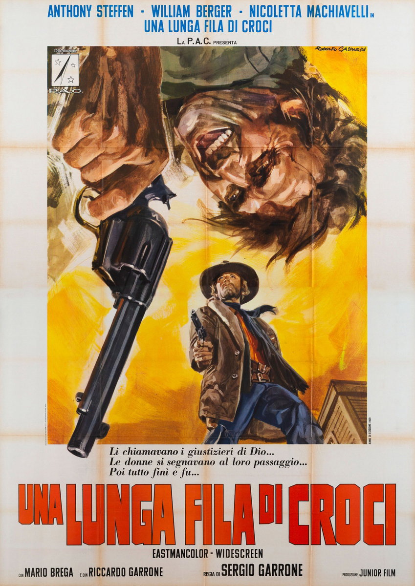 Poster 3 for the film No Room to Die (1969), painted by Rodolfo Gasparri