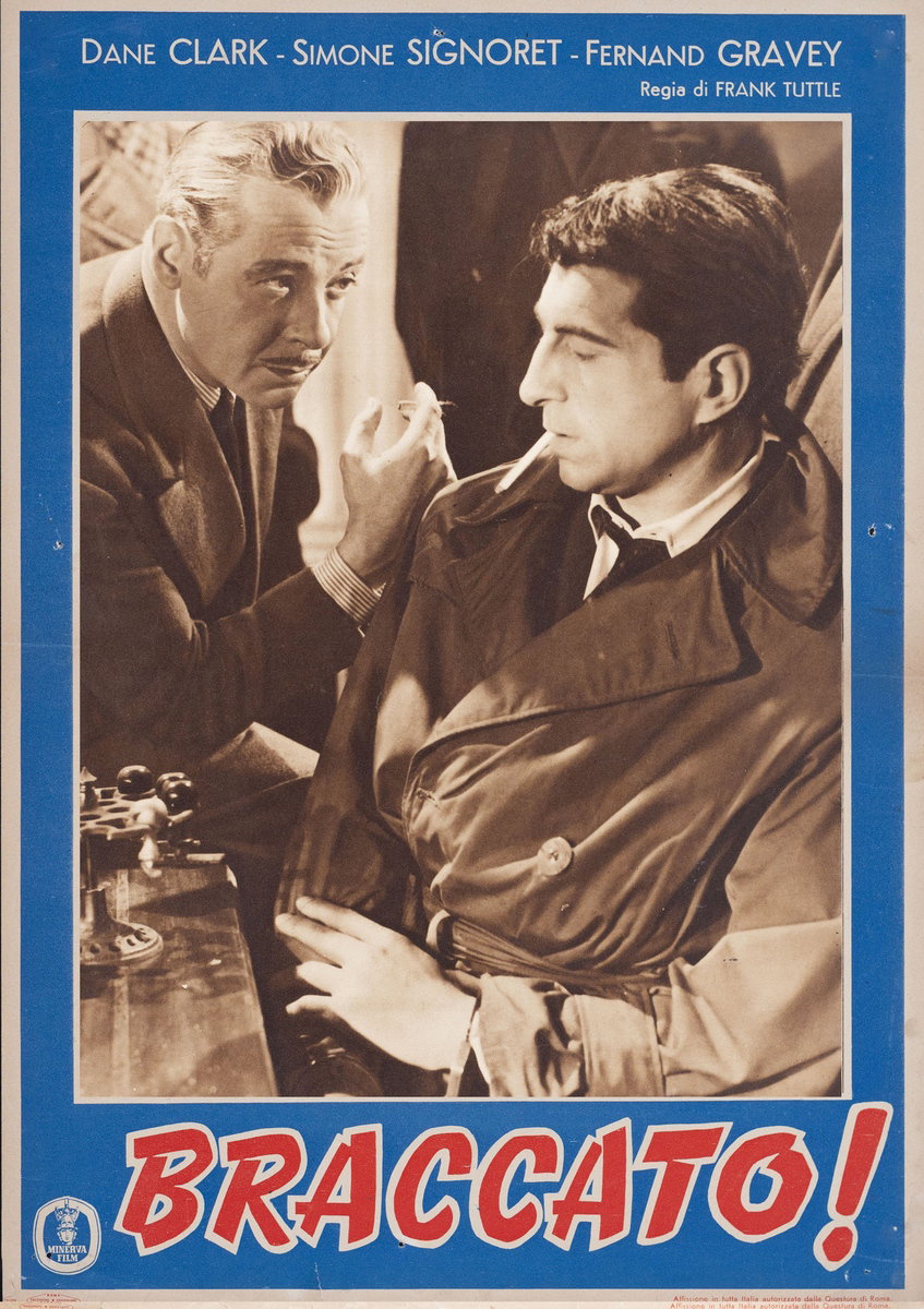Fotobusta 6 per il film Braccato (1950)