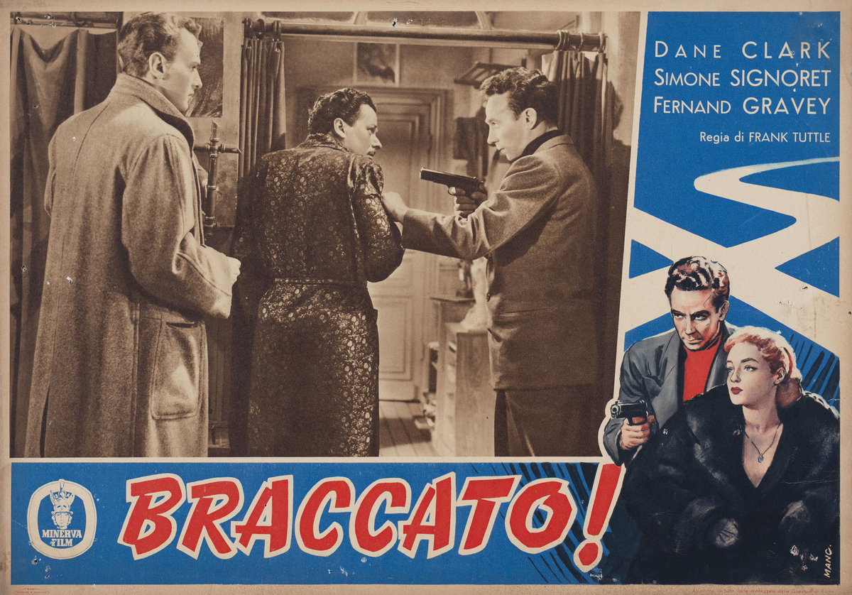 Fotobusta 4 per il film Braccato (1950)