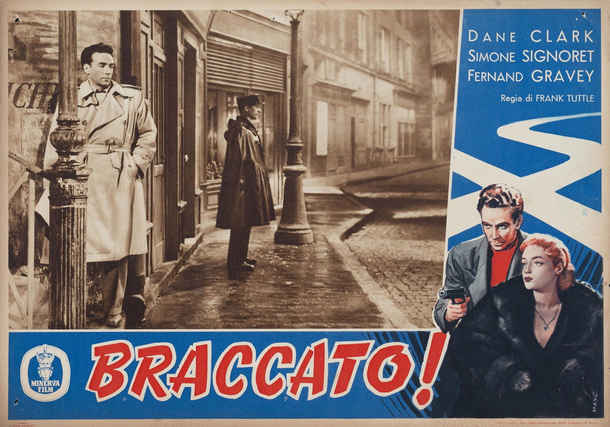 Fotobusta 7 per il film Braccato (1950)