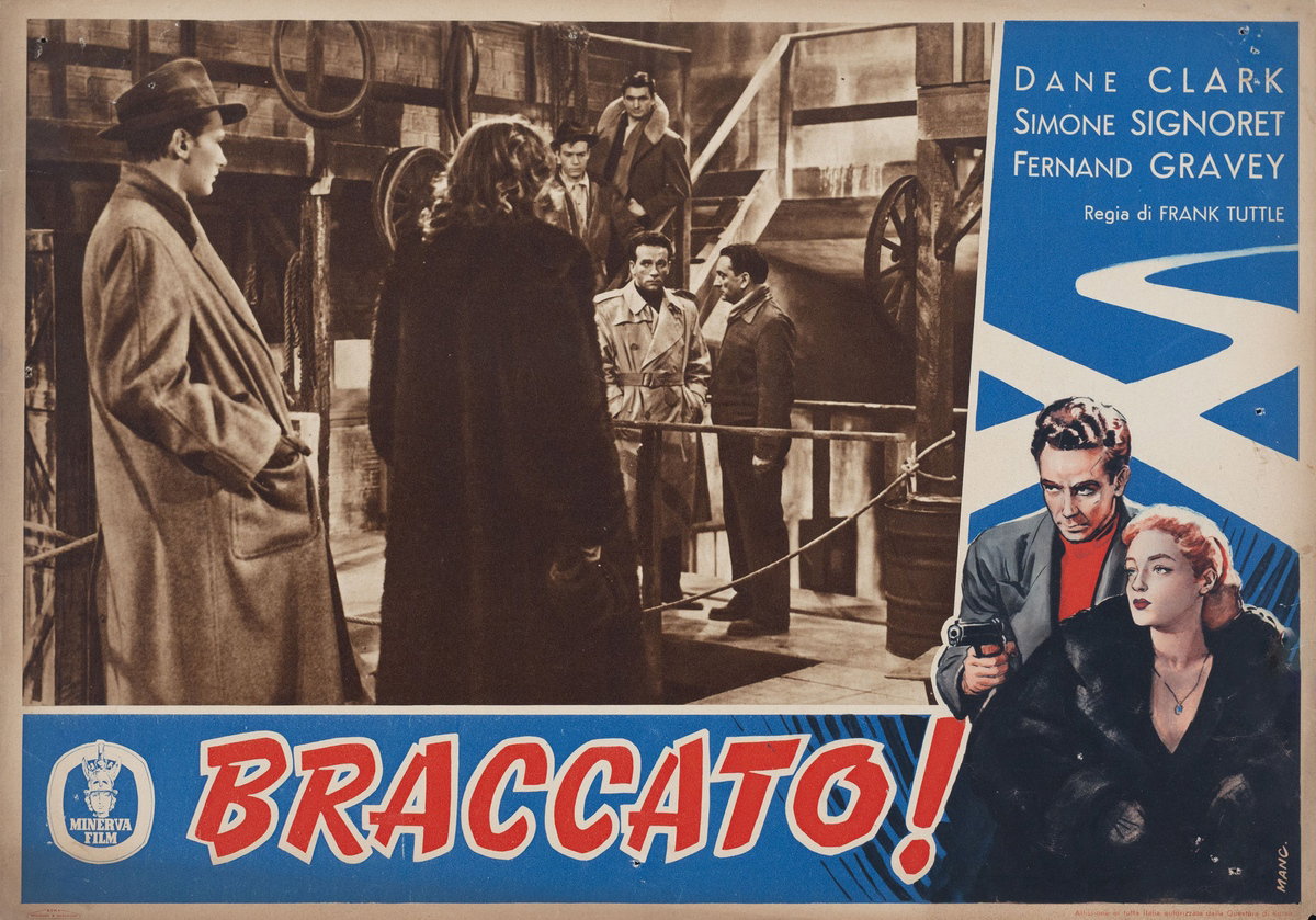 Fotobusta 3 per il film Braccato (1950)