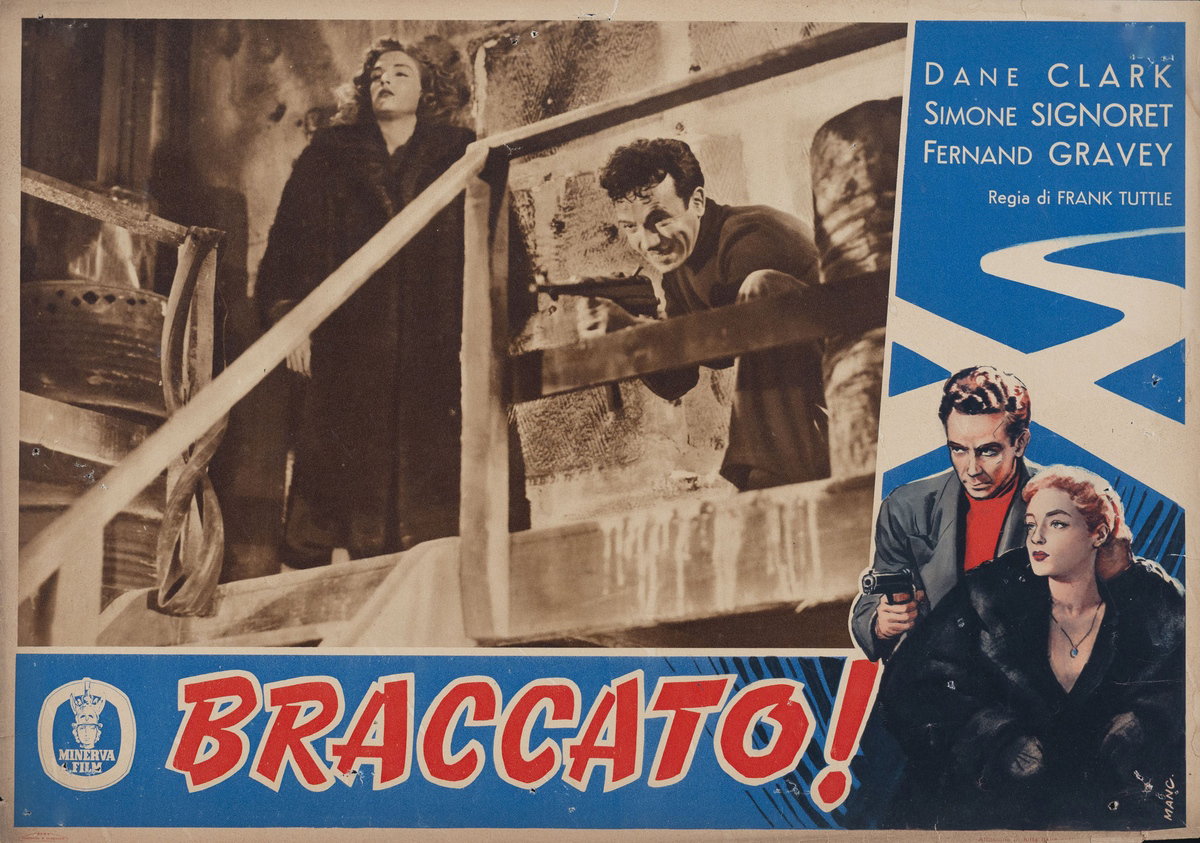 Fotobusta 5 per il film Braccato (1950)