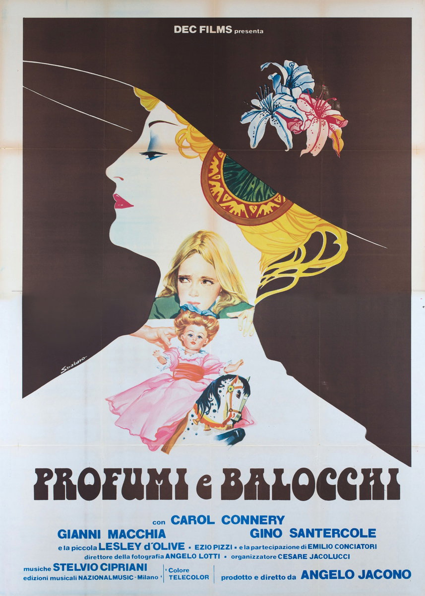 Manifesto 2 per il film Profumi e balocchi (1979), dipinto da Spataro