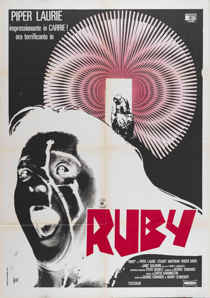 Manifesto 2 per il film Ruby (1977), dipinto da Giovanni Alessandri (Aller)