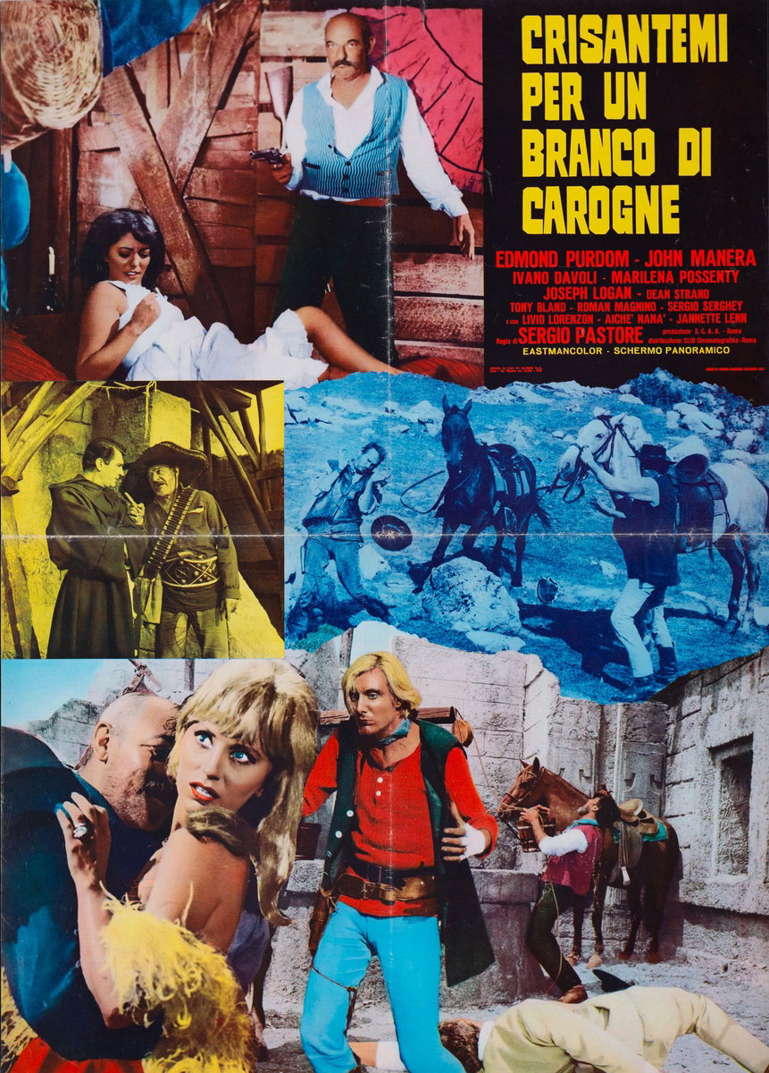 Manifesto 2 per il film Crisantemi per un branco di carogne (1968)