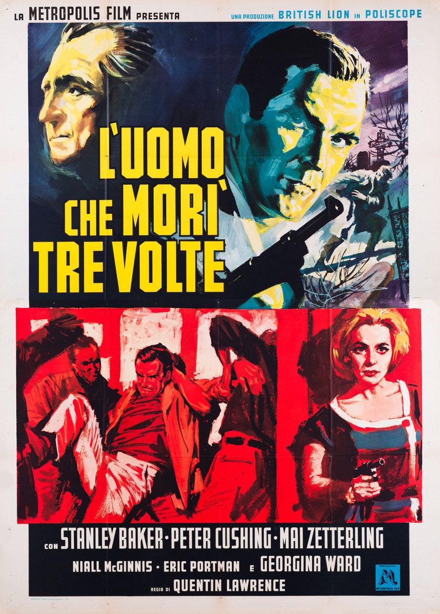 Manifesto 2 per il film L'uomo che morì tre volte (1963)