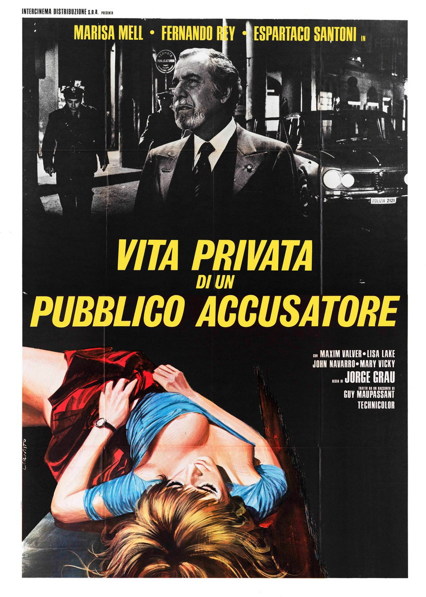 Poster 2 for the film Violent Blood Bath (1974), painted by Luciano Crovato
