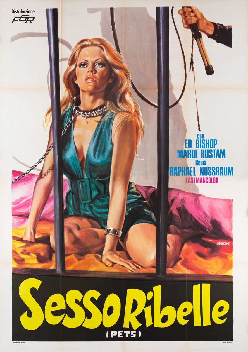 Manifesto 2 per il film Questo sesso ribelle (1973), dipinto da Basilio Morini