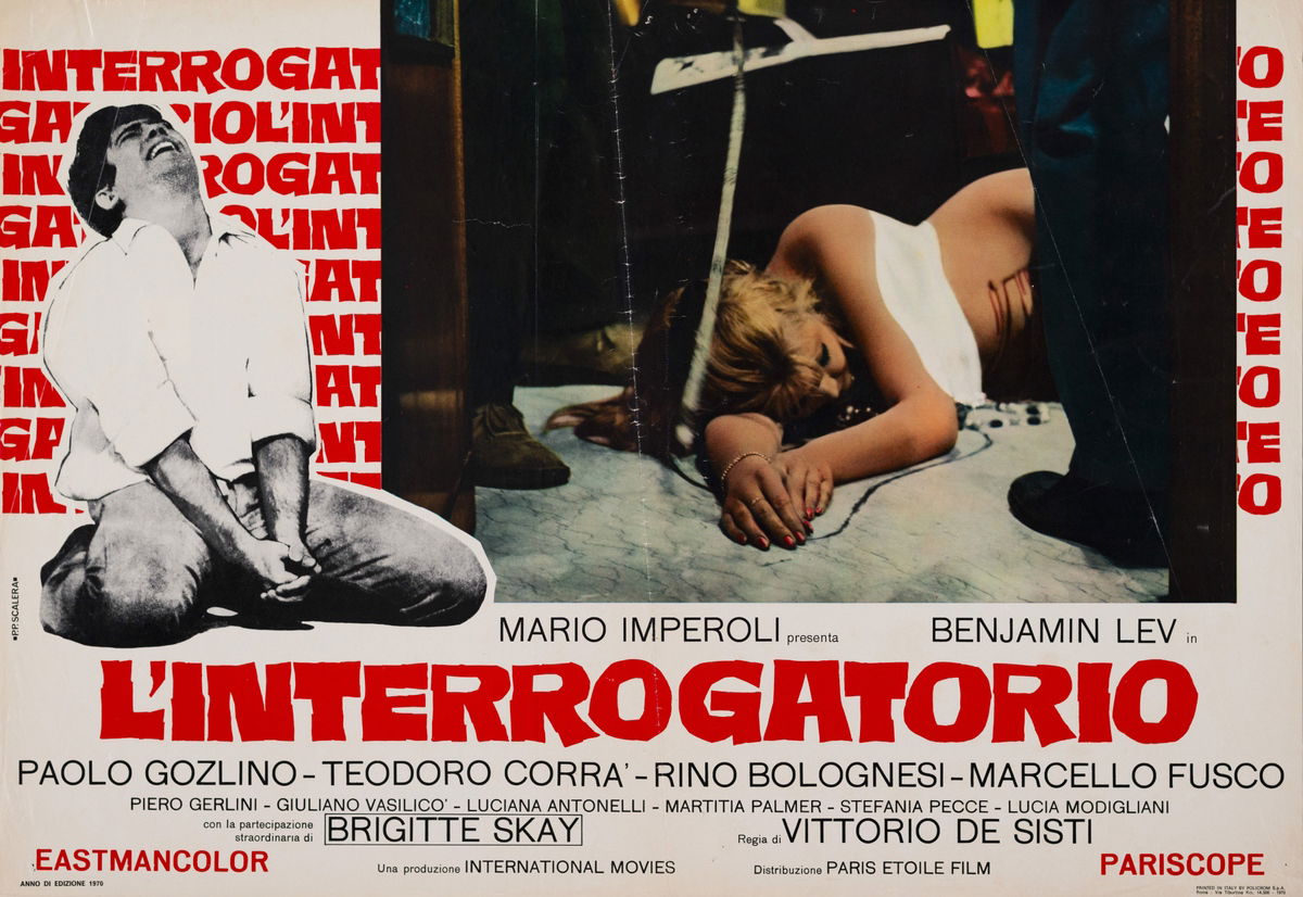 L'interrogatorio - Fotobusta 1